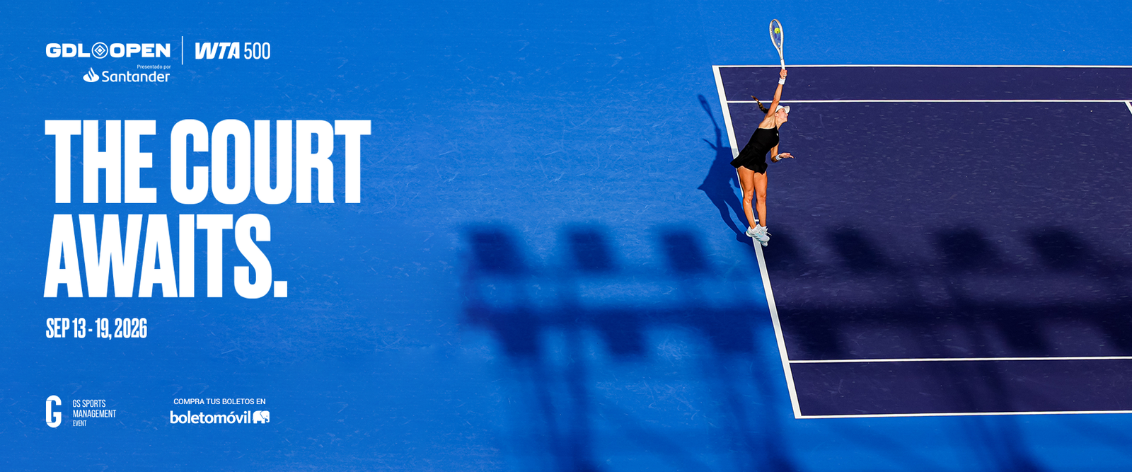 Evento deportivo WTA 500 Guadalajara Open 2026